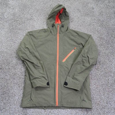 Burton AK Jacket Mens Medium Green Gore-Tex Cyclic 2L Hooded Snowboard Ski Snow