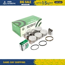 Pistons w/ Rings fit 92-04 Chevrolet C1500 S10 Jimmy GMC Isuzu 4.3 OHV