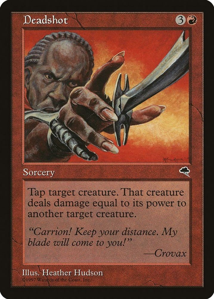 1997 Magic: The Gathering: Tempest - Deadshot (#170, Rare, Near Mint)