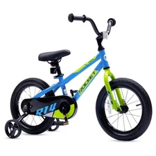 RoyalBaby Rocket Outdoor Children's Bike with Training Wheels, 12 Inch, Blue