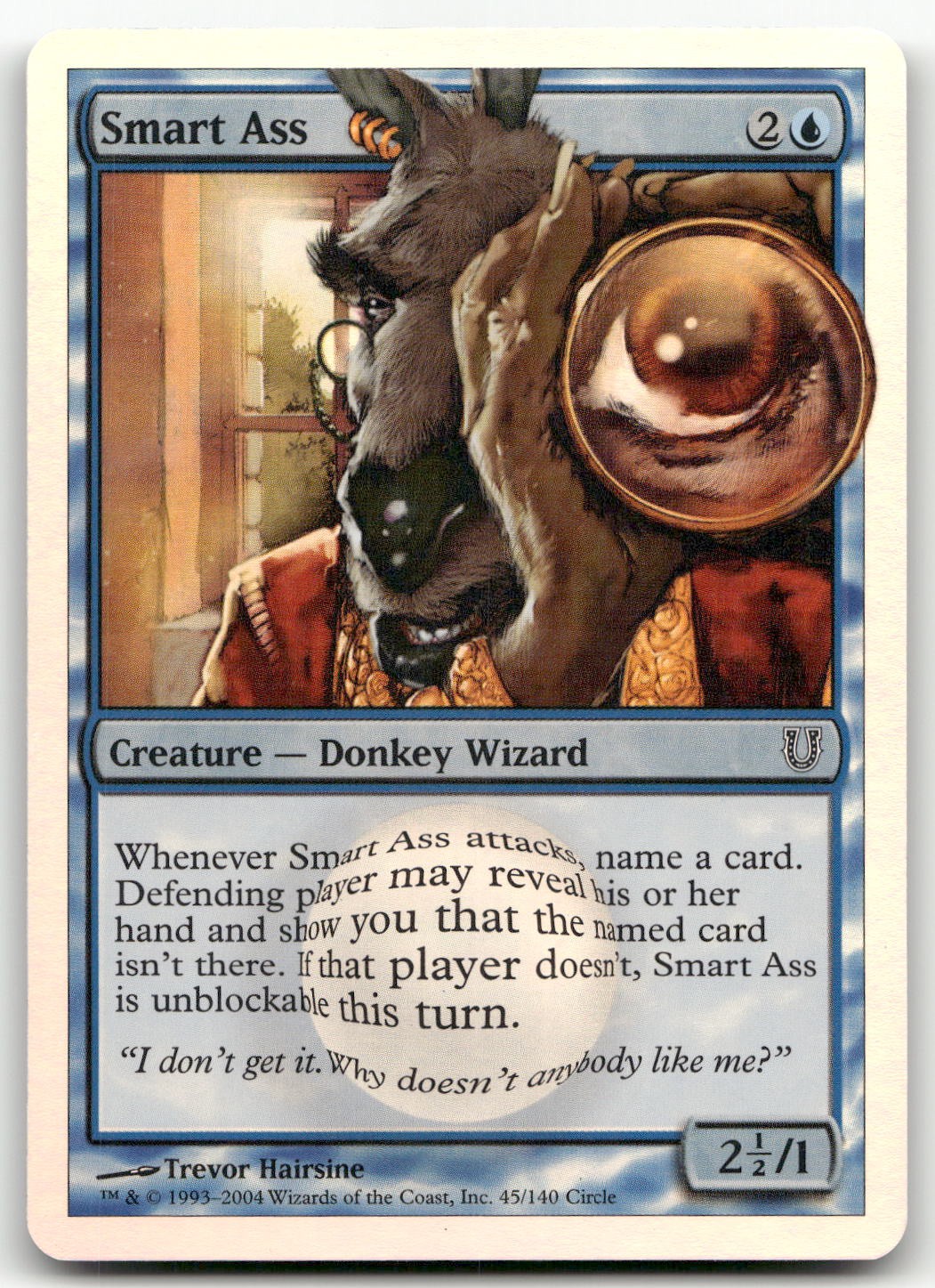 Smart Ass #45 (NM) Unhinged UNH Magic MTG