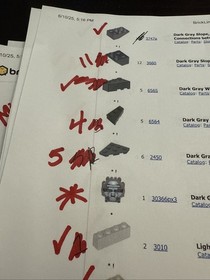 Lego Star Wars 7151 Sith Infiltrator Missing 6 Pieces