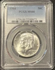 1964 Kennedy Half Dollar PCGS MS66 90% Silver High Grade Gem BU