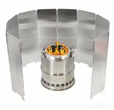 Placas Estufa de Gas Protector contra el Viento Exterior Camping Picnic Cocina Quemador A Prueba de Viento Scr