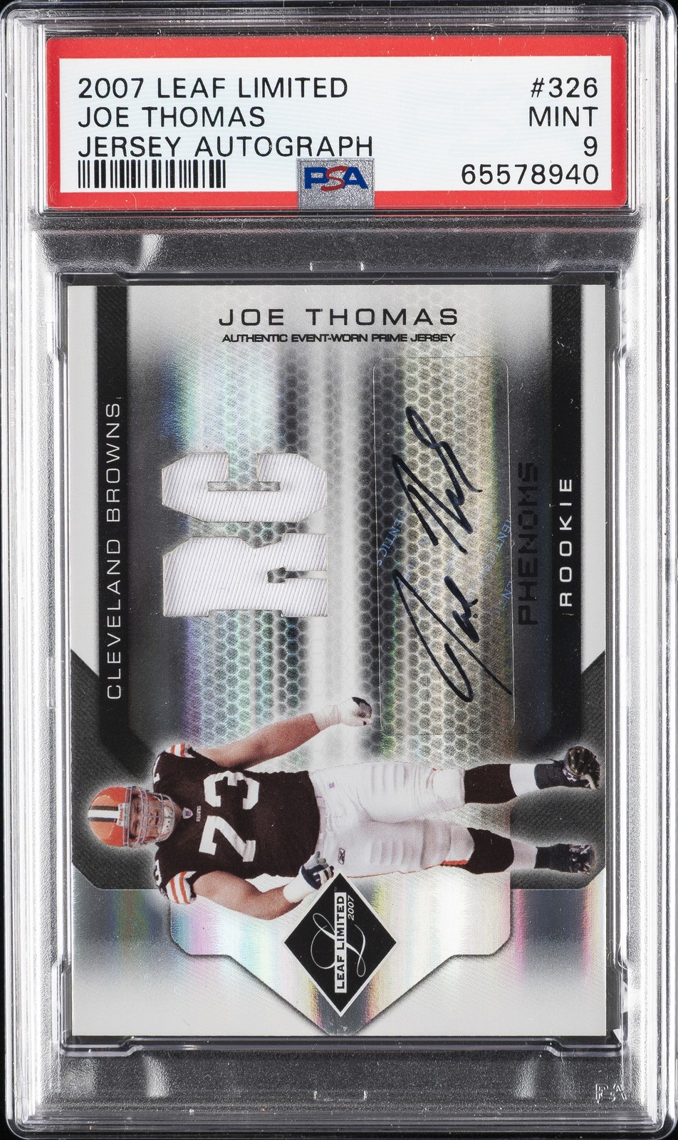 Joe Thomas Leaf Limited #326 Autograph