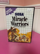 Miracle Warriors Seal of the Dark Lord (Sega Master System) w/ Manual & Map Rare