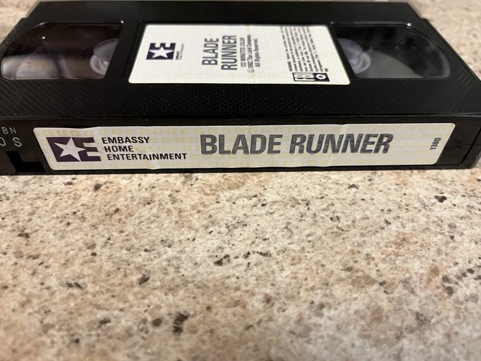 Blade Runner VHS Video - First Release Print - Embassy Entertainment 1982/1983 - Immagine 4 di 4