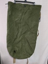 US Military Duffle Bag OD Green Nylon Sea Bag Carry Straps Army Duffel USGI