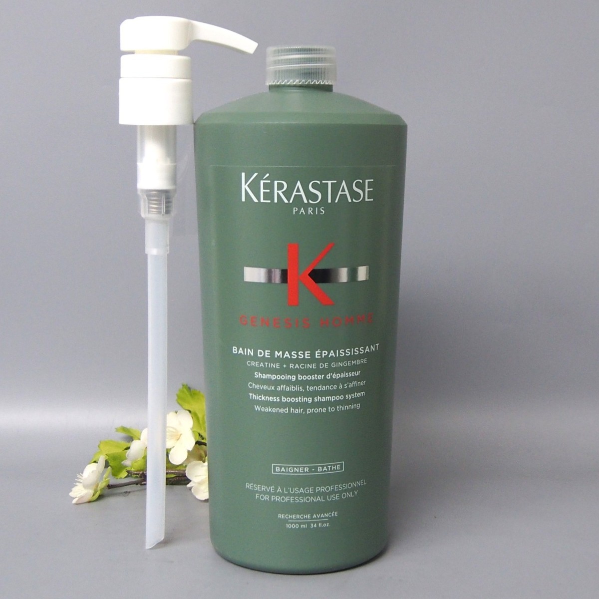 WITH PUMP Kerastase Genesis Homme Bain De Masse Epaississant