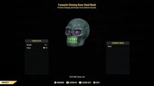 Glowing bone head Mask  Xbox