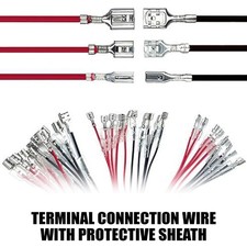 30Pcs Female Speaker Wire Connector 2.8/4.8/6.3mm Flat Quick Splicing Kits