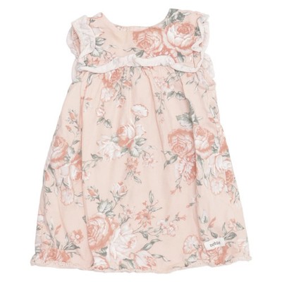 Newbie by KappAhl, Kleid, Größe: 74, Pink/Mehrfarbig, Baumwolle, Blumen #UF3