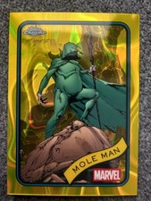 2025 TOPPS CHROME MARVEL MOLE MAN YELLOW LAVA REFRACTOR#26