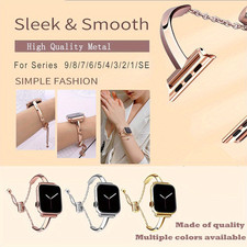Stainless Steel Strap for Apple Watch Series 11 10 9 8 7 6 5 SE Metal Band Women