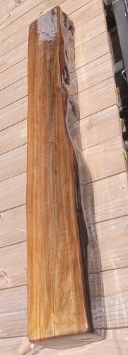 Carbonio datato 1300 d.C. 54"x7"x5" cappotto quarto segato affondatore cipresso legno rustico - Foto 9 di 15