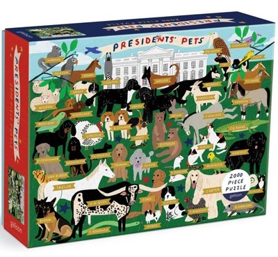 NEU BOX Galison PRESIDENT S PETS 2000-teiliges PUZZLE Bush Biden Reagan