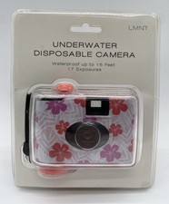 Underwater 35mm Disposable Camera 17 Exposures Waterproof to 16 Feet Flowers NEW