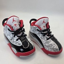 Jordan Dub Zero TD Toddler Basketball Shoes White Fire Red Black DV1358-160 4C