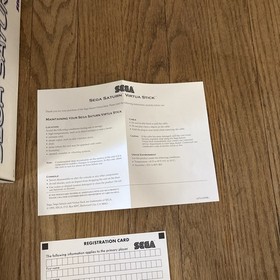 Sega Saturn Virtua Stick Joystick Controller MK-80112 Open Box, Reg Card, Tested