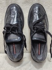 Prada Brogue Leather Shoes Italian Luxury Designer Lace Up Footwear