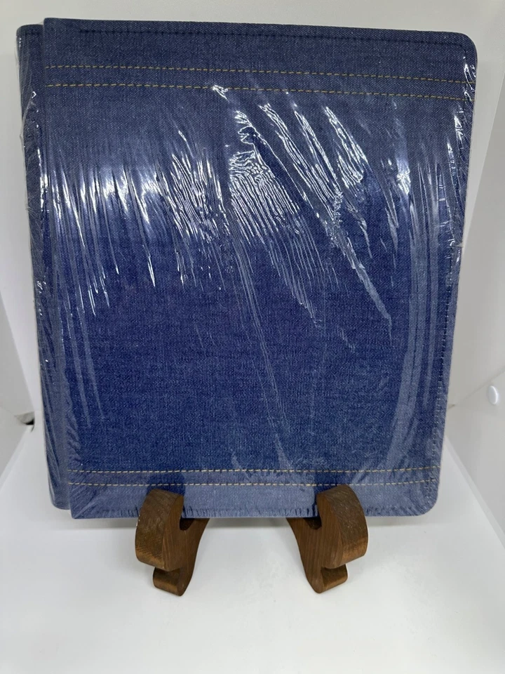 Álbum de fotos Creative Memories 9,75"x11,5" tela azul denim NUEVO SELLADO álbum de recortes Foto 2 de 4