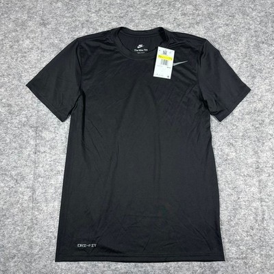 Nike Dri-FIT Training Shirt Mens Small Black NEW Short Sleeve Tee
