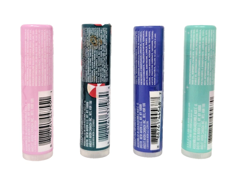 4x Bálsamo Labial Avon: Candy Cane Sugar Cookie Cura Intensiva Selado Novo Estoque Antigo - Imagem 2 de 4