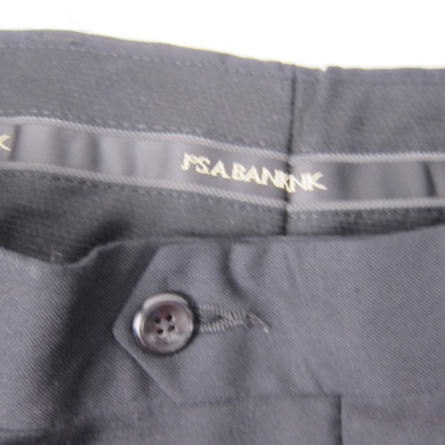 Jos A Bank 34R 34x30 Black Executive 100% Wool Cuffed Mens Dress Pants Sginature - Picture 13 of 14