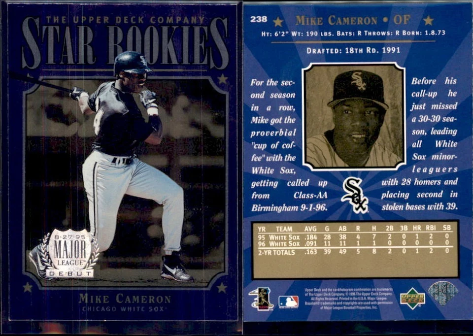 1997 Upper Deck Star Rookies-Debut Card-MLB-Baseball-You Pick-Buy Volume-2257 - Image 3 of 3