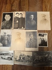 Konvolut 8 antike Fotos / Militaria / WK1 Kaiserliche Marine & WK2 Wehrmacht
