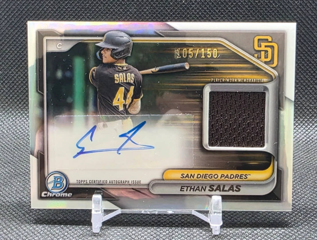 その他 Bowman Chrome Ethan Salas patch Auto 2024 Bowman Chrome - Ethan Salas #BCAR-ES for sale | eBay