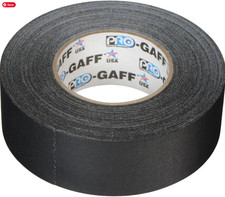 Pro Tapes Pro Gaffer Tape Black 2" x 55 yds. NEW