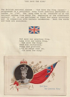 Canada/Patriotics, Sup Condit Used ‘God Save The King’ (KGV), Writ-Up (D64) - Image 1 of 2