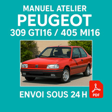 Manuel Atelier Peugeot 309 GTI 16 1986-1993 Revue Technique Français RTA CD PDF