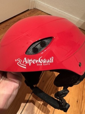 Skihelm / Rodelhelm AlpenGaudi   rot