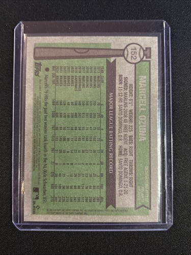 🔥Marcell Ozuna 2025 Topps Heritage blu scuro #152 Atlanta Braves - Foto 2 di 2