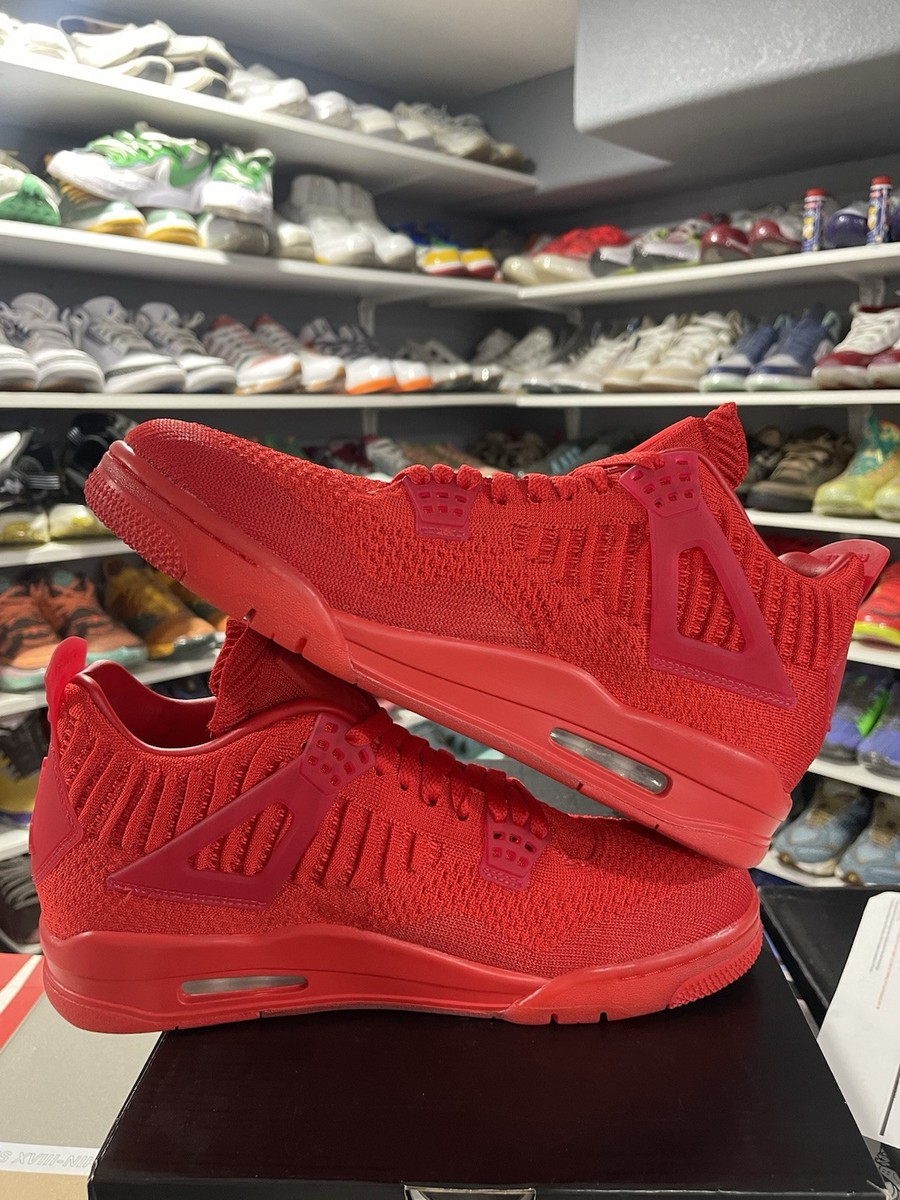 Size 11 - Air Jordan 4 Retro Flyknit University Red for sale  display picture 2