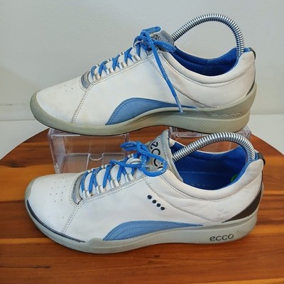 ECCO Biom Golf Shoes Womens 39 8-8.5 White Natural Motion Leather