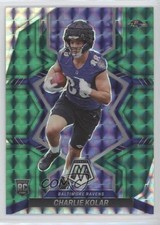 2022 Panini Mosaic Rookies Green Mosaic Prizm Charlie Kolar #363 uk2