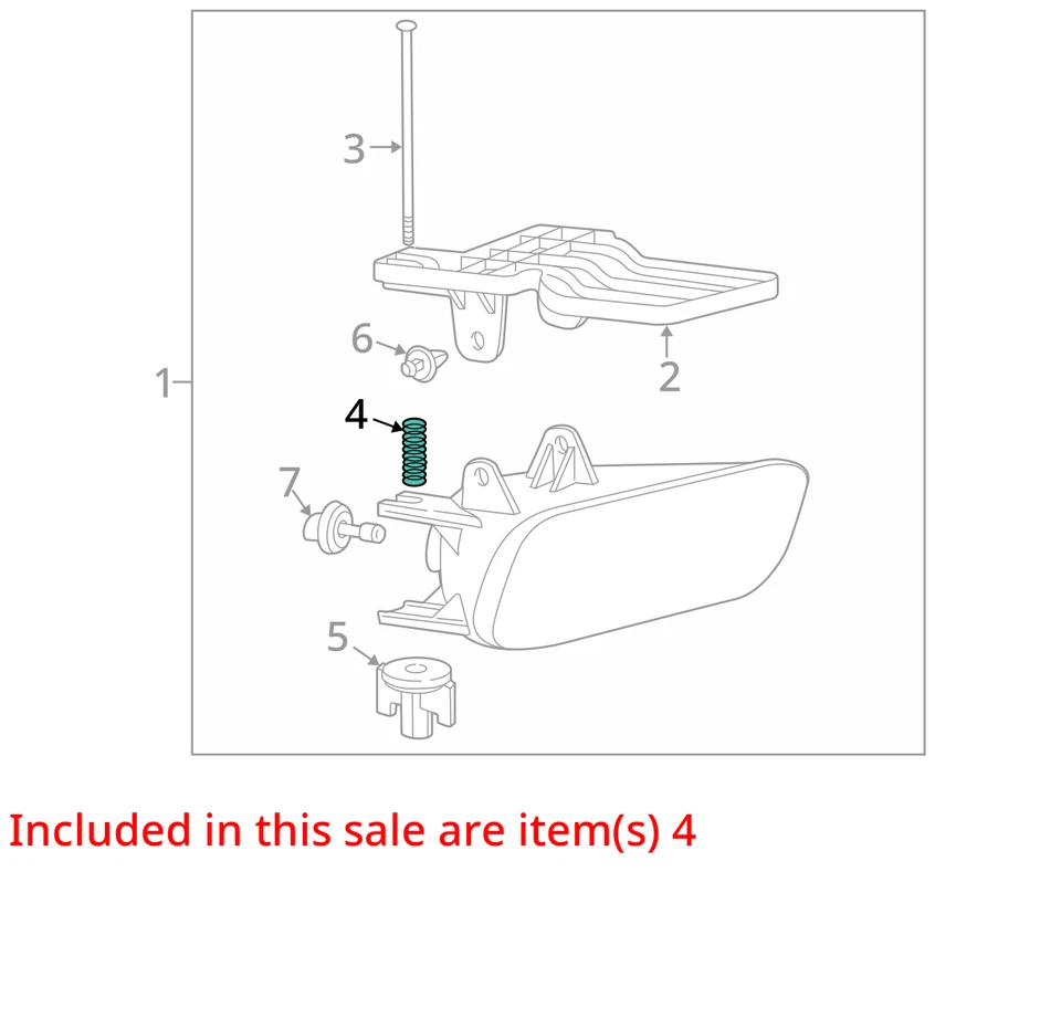 Chevrolet GMC Trailblazer Suburban 1500 2004-2009 resorte FRT niebla LP 16521608 nuevo Foto 2 de 3