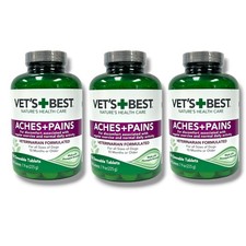  Vet's Best Aches  Pains 7.9OZ./225g -150 Chewable Tablets- LOT OF 3