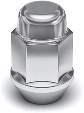 M12x1.25 Closed-End Bulge Acorn Lug, CHROME (8 Pack ) by Adaptec.