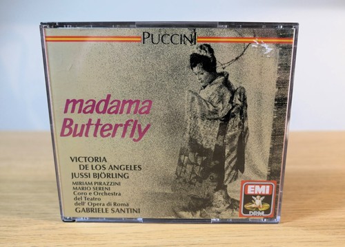 Puccini Madama Butterfly Los Angeles Bjorling Santini 2 CD EMI CMS 7 63634 2