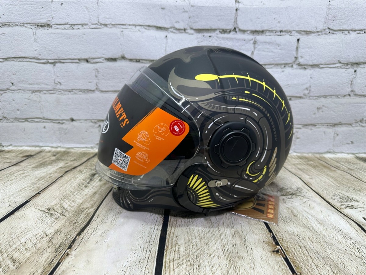 buying motorcycle helmet on ebay Adult Full Face for Street Bike, DOT & ECE Black Skull L Airoh Matryx Thron Helmet Motorcycle