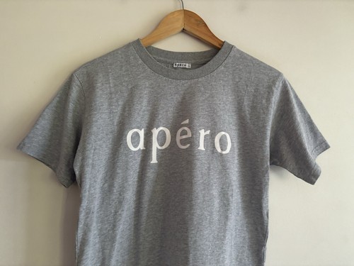 Apero Ladies T-shirt Size Large Grey Logo Spell Out Cotton Short Sleeve Casual - Picture 3 of 9
