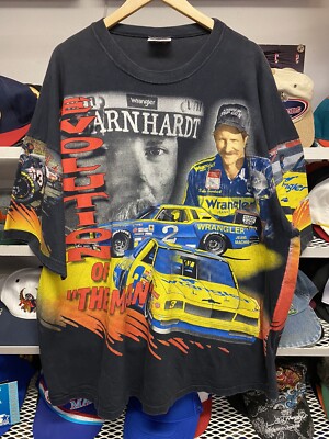 VTG 1998 NASCAR Dale Earnhardt EVOLUTION OF THE MAN AOP T Shirt