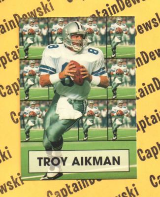 rare troy aikman cards 1989 Topps Traded Rookie Football Card #70-T TROY AIKMAN 9 Card Lot