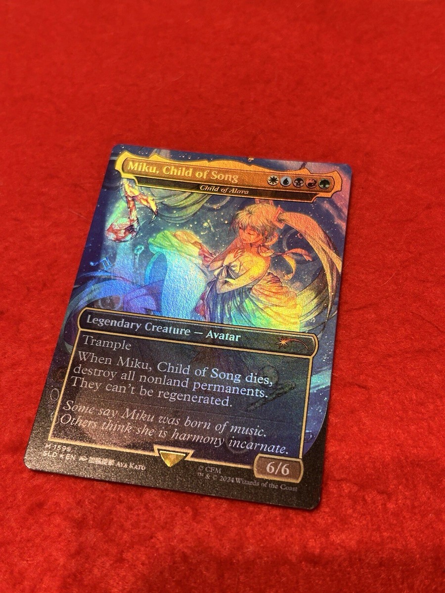 MTG Miku Child Of Song Child Of Alara Rainbow Foil Hatsune MTG Miku Child Of Song Child Of Alara Rainbow Foil Hatsune