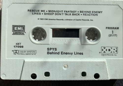 SPYS-Behind Enemy Lines Cassette- Al Greenwood Ed Gagliardi ex Foreigner - Picture 3 of 4