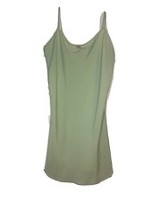 VINTAGE JOSIE BY NATORI mint green with rose MED babydoll slip night gown 90  s